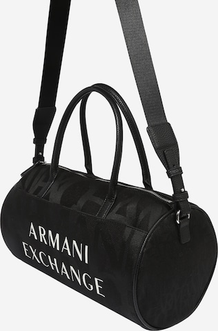 juoda ARMANI EXCHANGE „Weekender“ krepšys: priekis