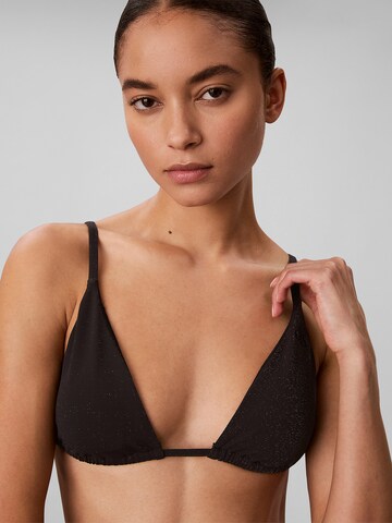 Regular Hauts de bikini Calvin Klein Underwear en noir : devant