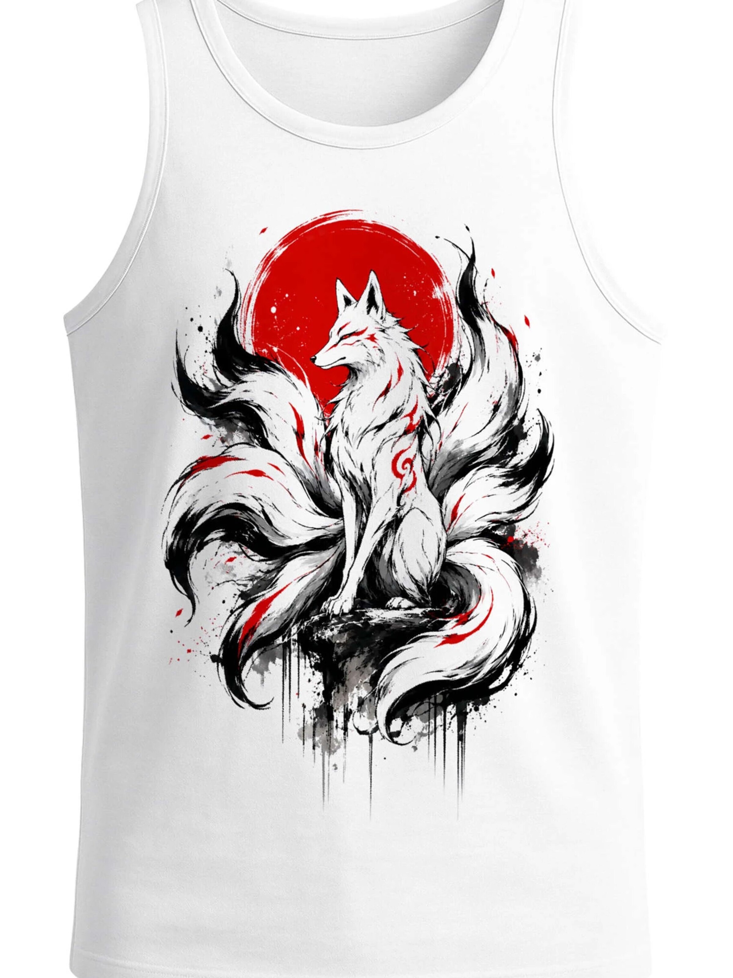 Neverless Shirt 'Kitsune' in White