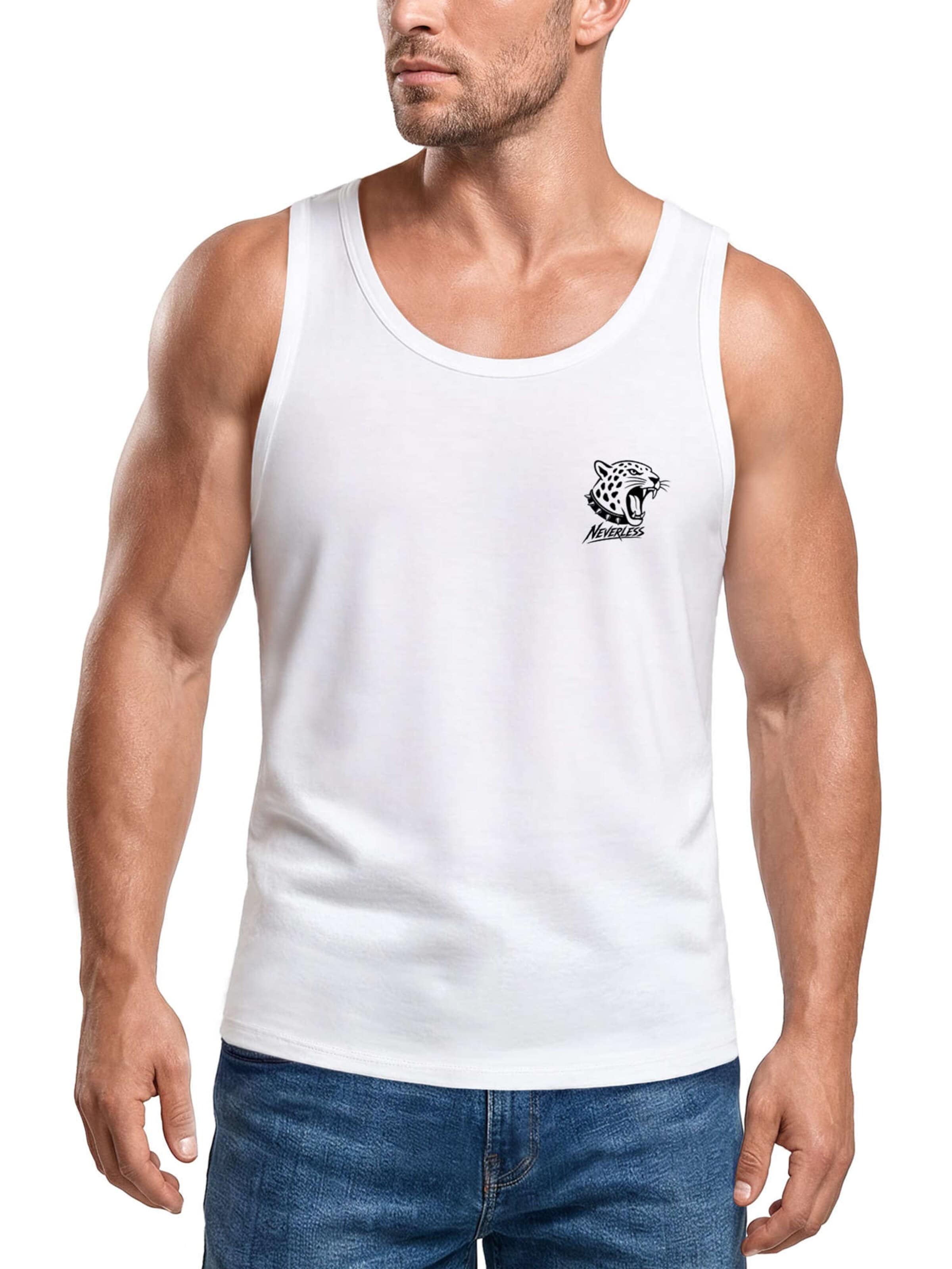 Neverless Shirt 'Jaguar' in White