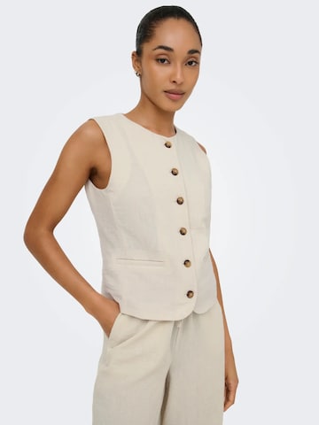 JDY Bodywarmer 'JDYCARA S/L WAISTCOAT' in Beige
