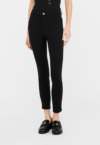 Liu Jo Skinny Fit Панталон в черно: отпред
