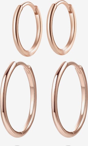 Hey Happiness Ohrringe 'Pure Duo' in Gold: Vorderseite