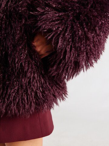 Monki Winter jacket in Purple