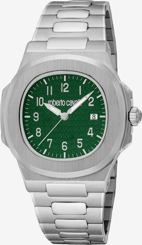 Just Cavalli Analoguhr in Silber: Vorderseite