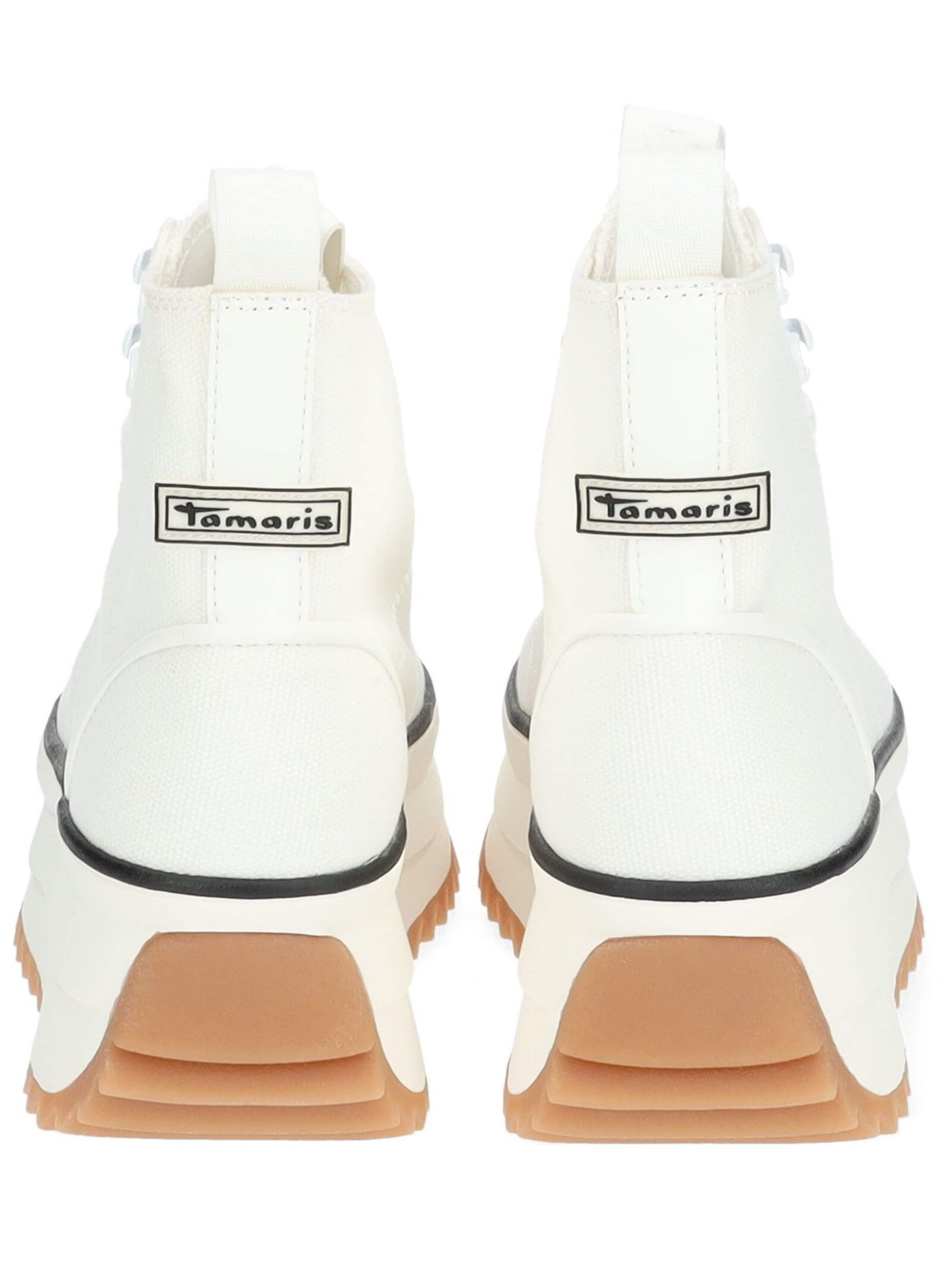 Sneaker alta di Tamaris in bianco