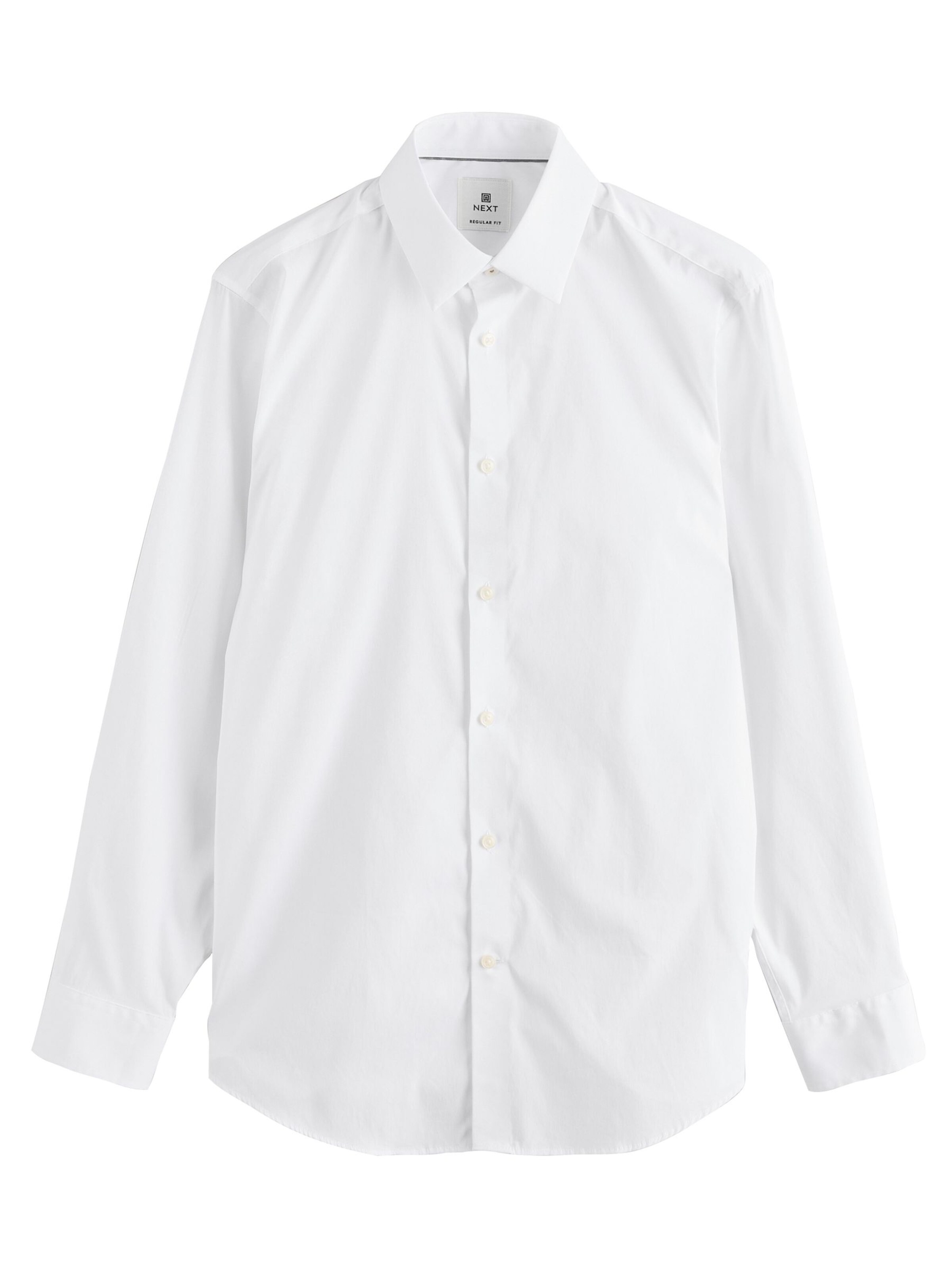 Next Средняя посадка Рубашка в Белый: спереди
