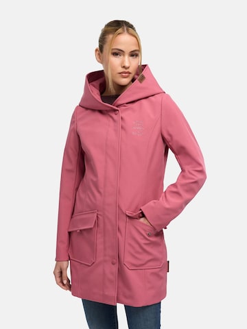Cappotto funzionale di MARIKOO in rosa: frontale