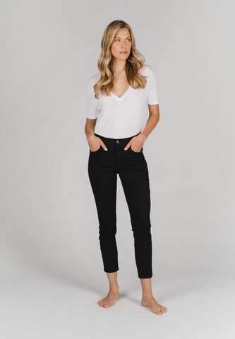 Angels Slimfit Jeans 'Ornella' in Schwarz