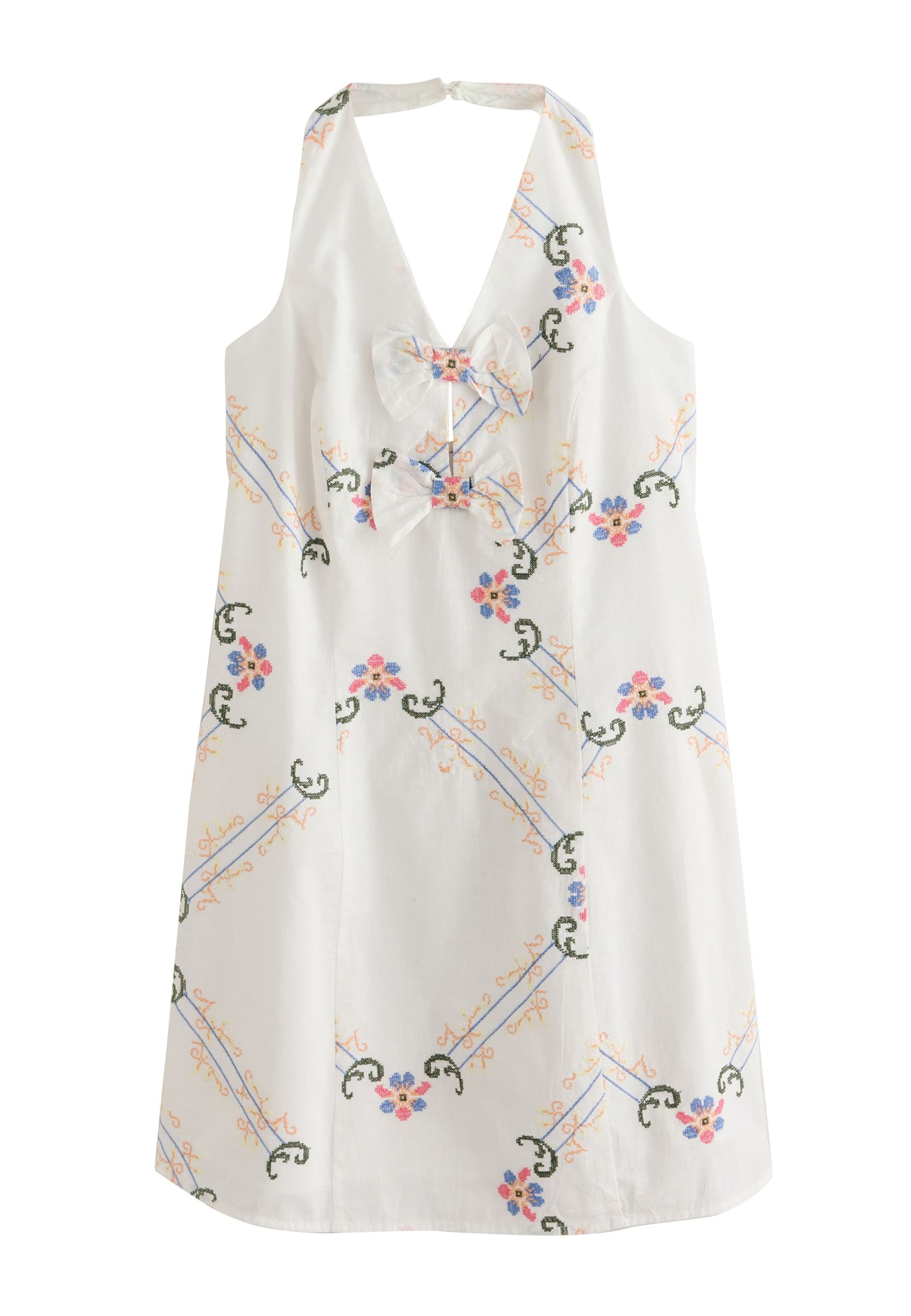 Next - Vestido en blanco: frente
