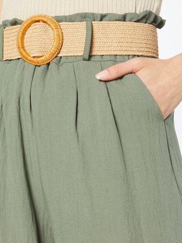 ZABAIONE Wide leg Pleat-Front Pants 'Mia' in Green