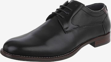 CoolWalk Lace-Up Shoes in Black: front