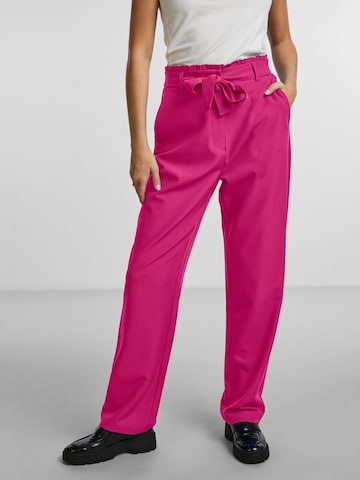 PIECES Regular Trousers 'Bosella' in Pink: front