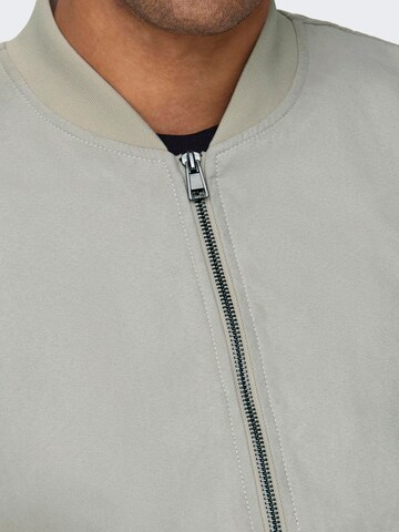 Only & Sons Between-Season Jacket 'Lucas' in Grey