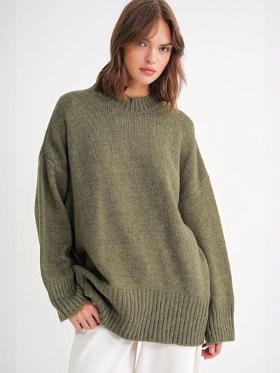 MixRay Pull-over 'Pullover' en S-L en kaki, Vue avec produit