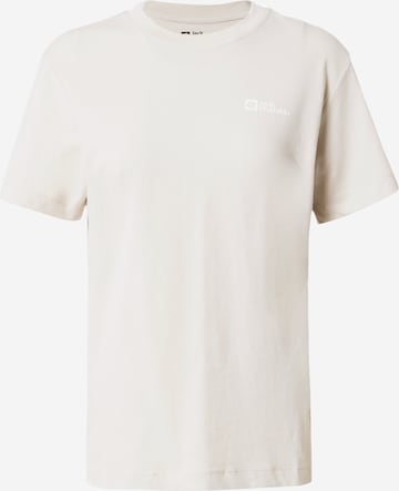 T-shirt 'Essential' JACK WOLFSKIN en blanc : devant