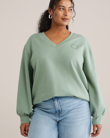 Felpa di WE Fashion in verde: frontale