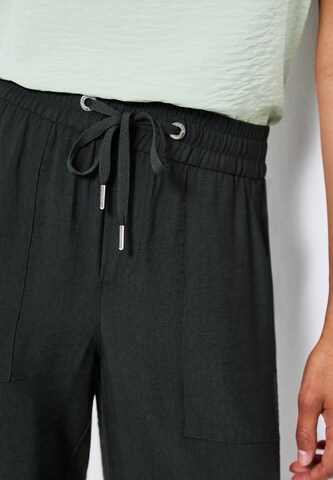 STREET ONE Loosefit Hose in Schwarz