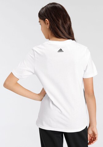 ADIDAS SPORTSWEAR Performance Shirt 'Essentials Linear Logo ' in White