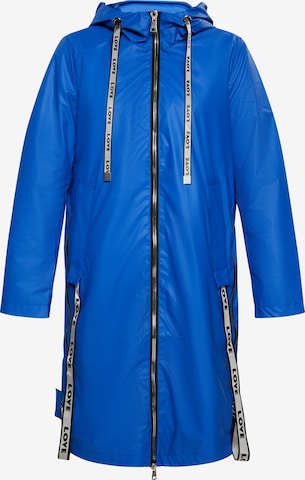 Palton de primăvară-toamnă de la MYMO pe albastru: față