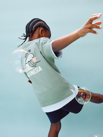MANGO KIDS Majica 'MFLIP' | zelena barva