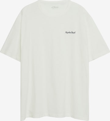 s.Oliver Men Big Sizes T-Shirt in Weiß: Vorderseite