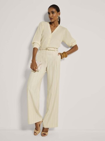 MADELEINE Gebreid vest in Wit