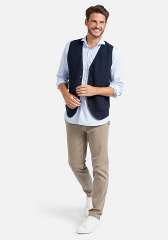 Louis Sayn Gebreid vest in Blauw