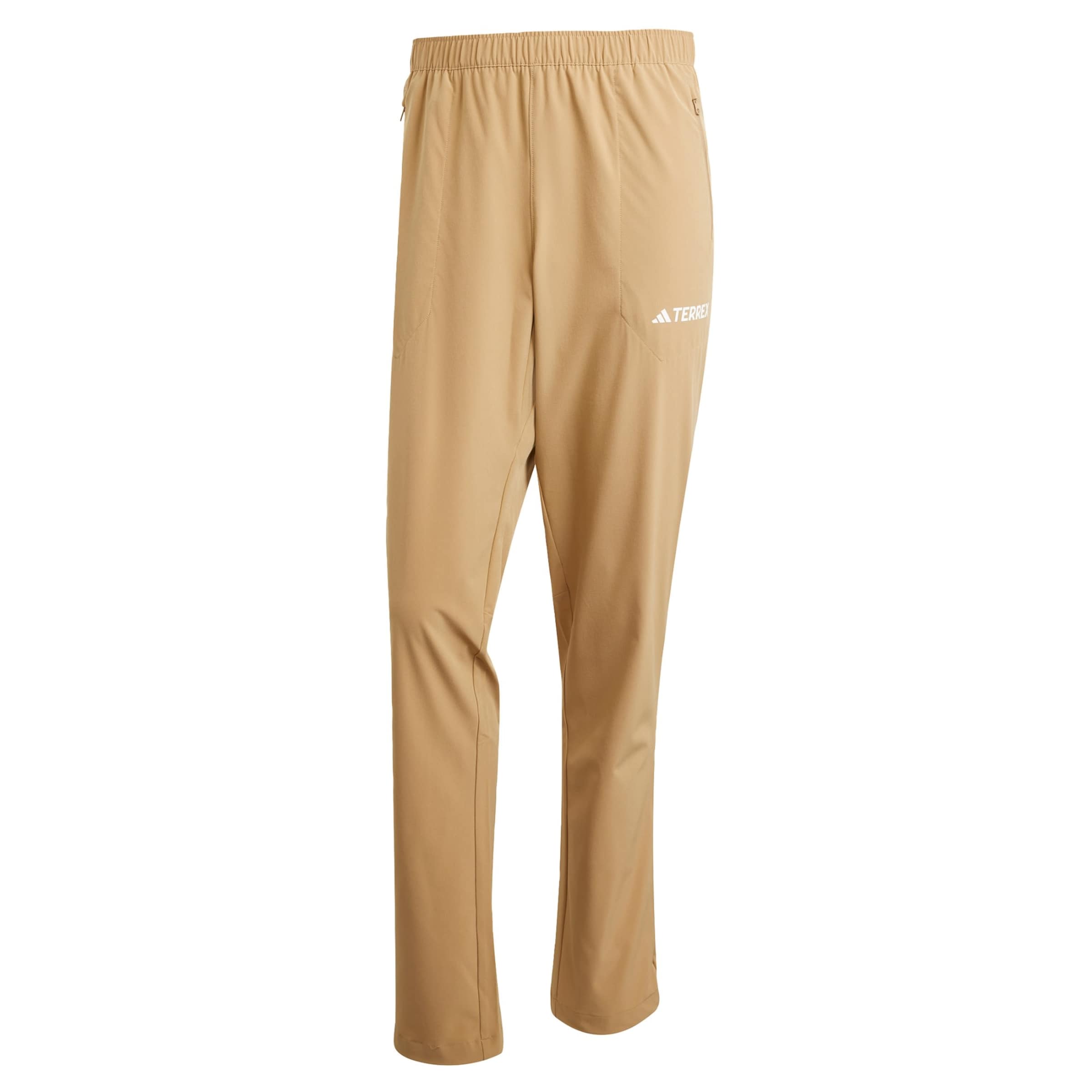 ADIDAS TERREX - Slimfit Pantalón de montaña 'Essentials' en marrón: frente