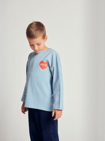 Maru + Bo - Camiseta 'BASIC HEAVY-WEIGHT PIXEL HEART GRAPHIC T-SHIRT' en azul