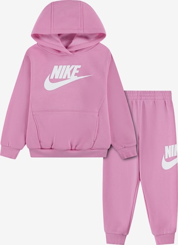 Nike Sportswear Костюм для бега 'CLUB FLEECE' в Ярко-розовый: спереди
