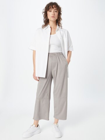 Max Mara Leisure - Loosefit Calças 'ZURCA' em cinzento