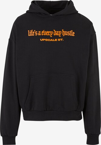 Sweat-shirt MT Upscale en noir : devant