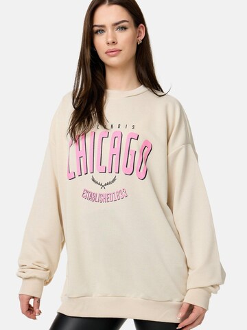 Worldclassca Oversizepullover 'Chicago'‌‌‌‌‌‌ in Beige