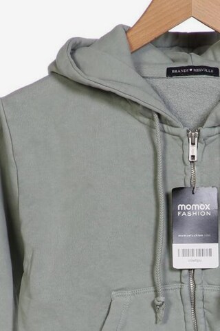 Brandy Melville Sweatshirt & Zip-Up Hoodie in S in Green