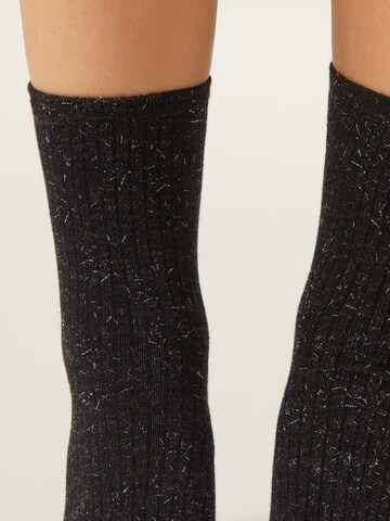 CALZEDONIA Socks in Black