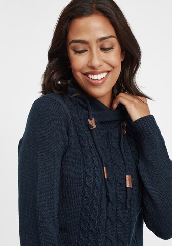 Oxmo Knit cardigan 'Cable' in Blue