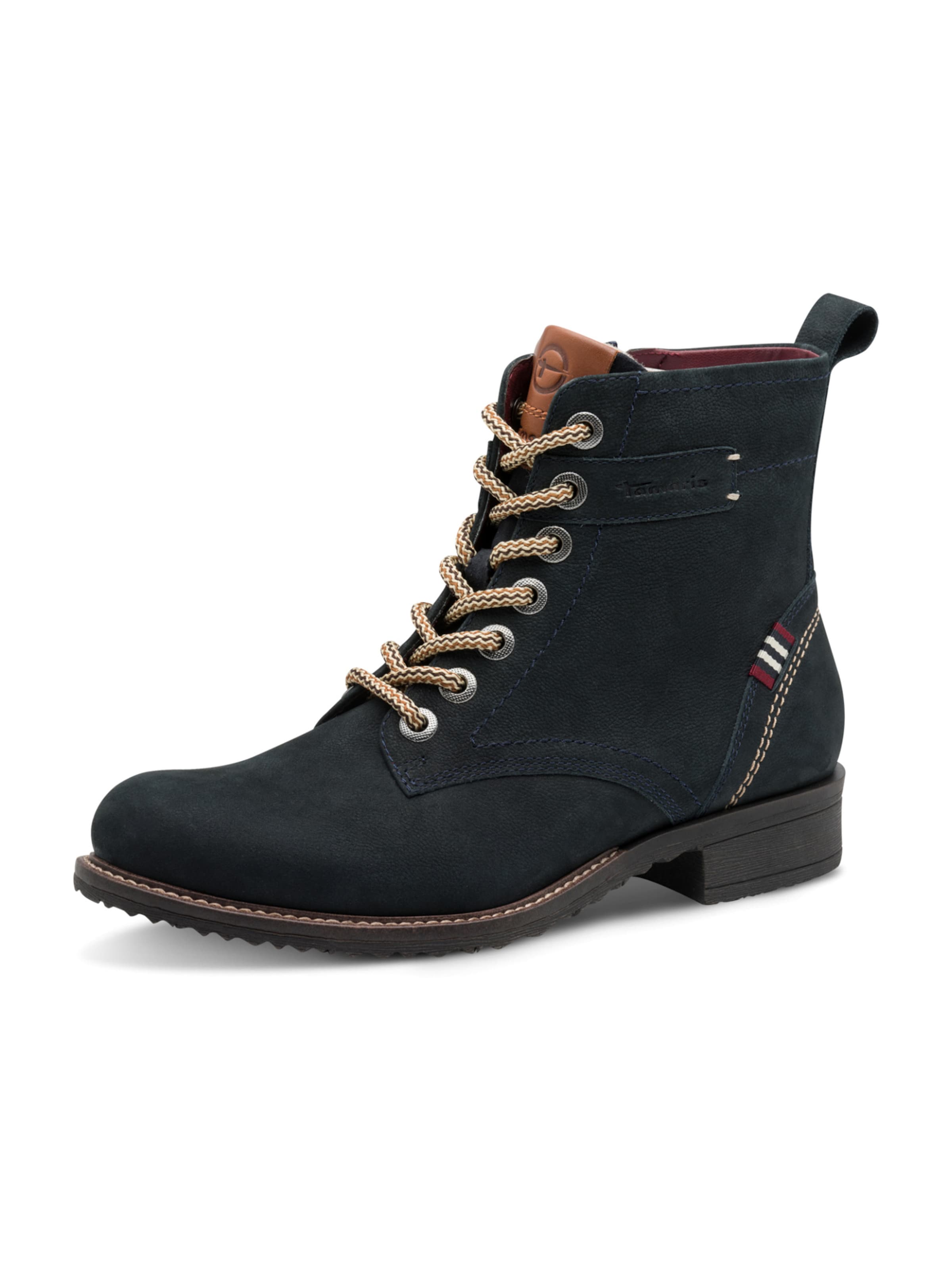 Tamaris Lace-Up Ankle Boots in Navy, Item view