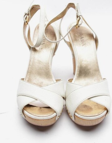 PRADA Sandals & High-Heeled Sandals in 39,5 in White