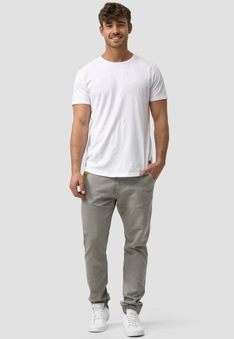 INDICODE JEANS Tapered Broek 'Zannes' in Grijs