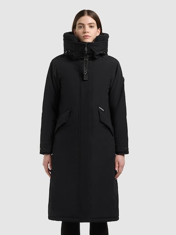 khujo Winterjas 'Agneta3' in Zwart: voorkant