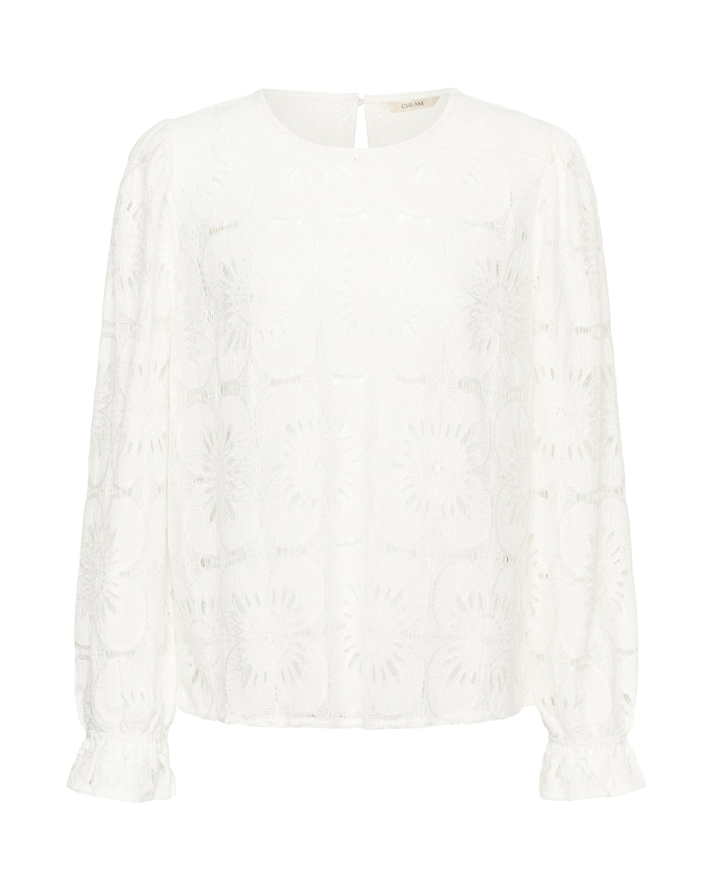 Cream Bluse in Weiß: Vorderseite