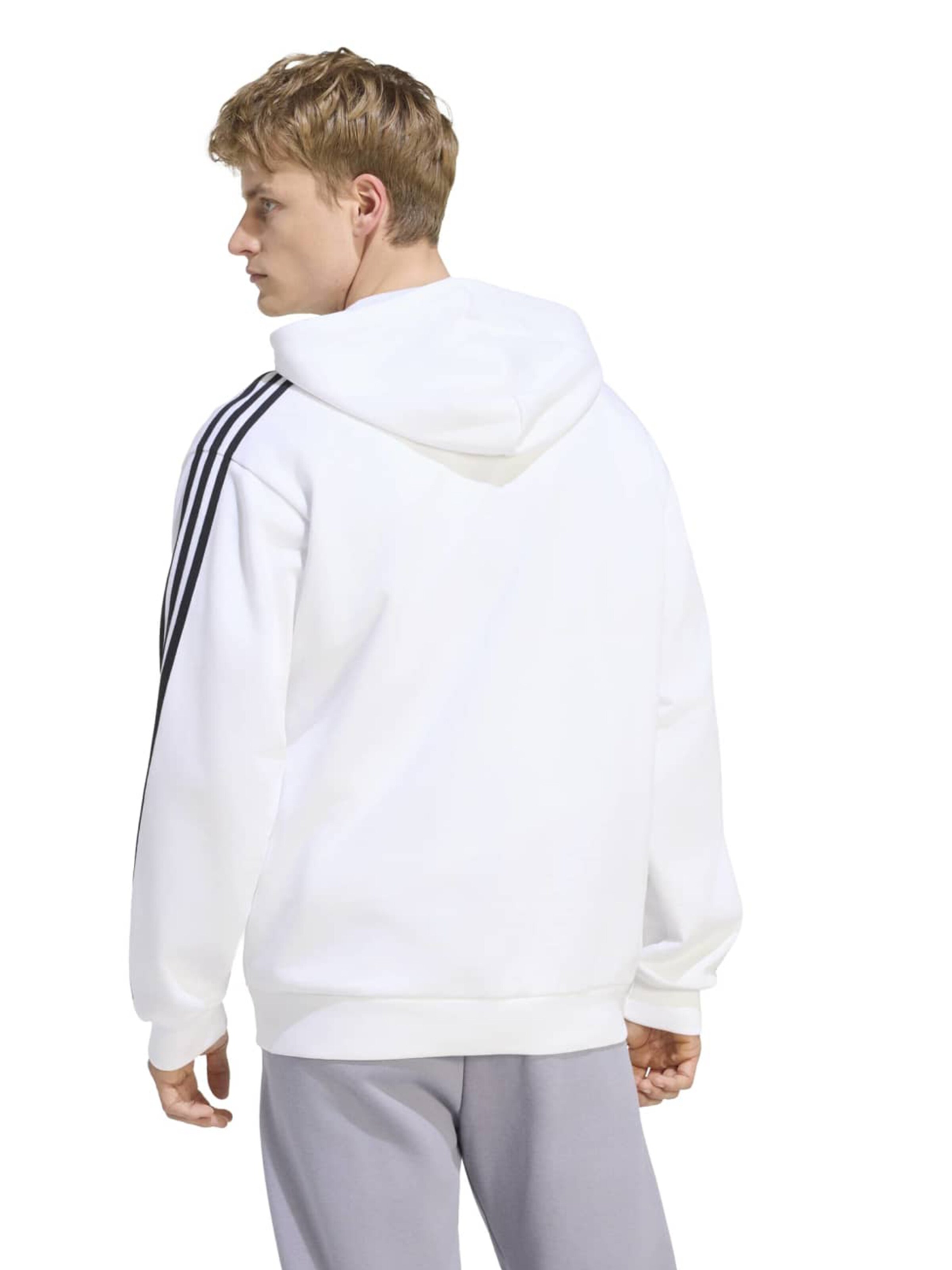 Giacca di felpa sportiva di ADIDAS SPORTSWEAR in bianco