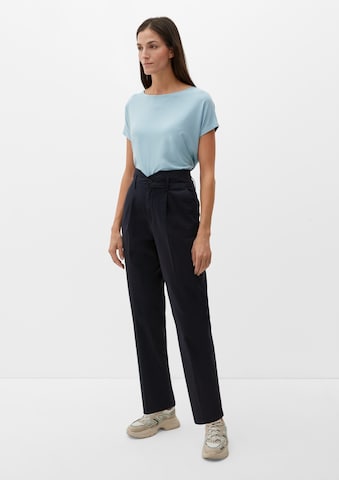 Regular Pantalon à pince s.Oliver en bleu