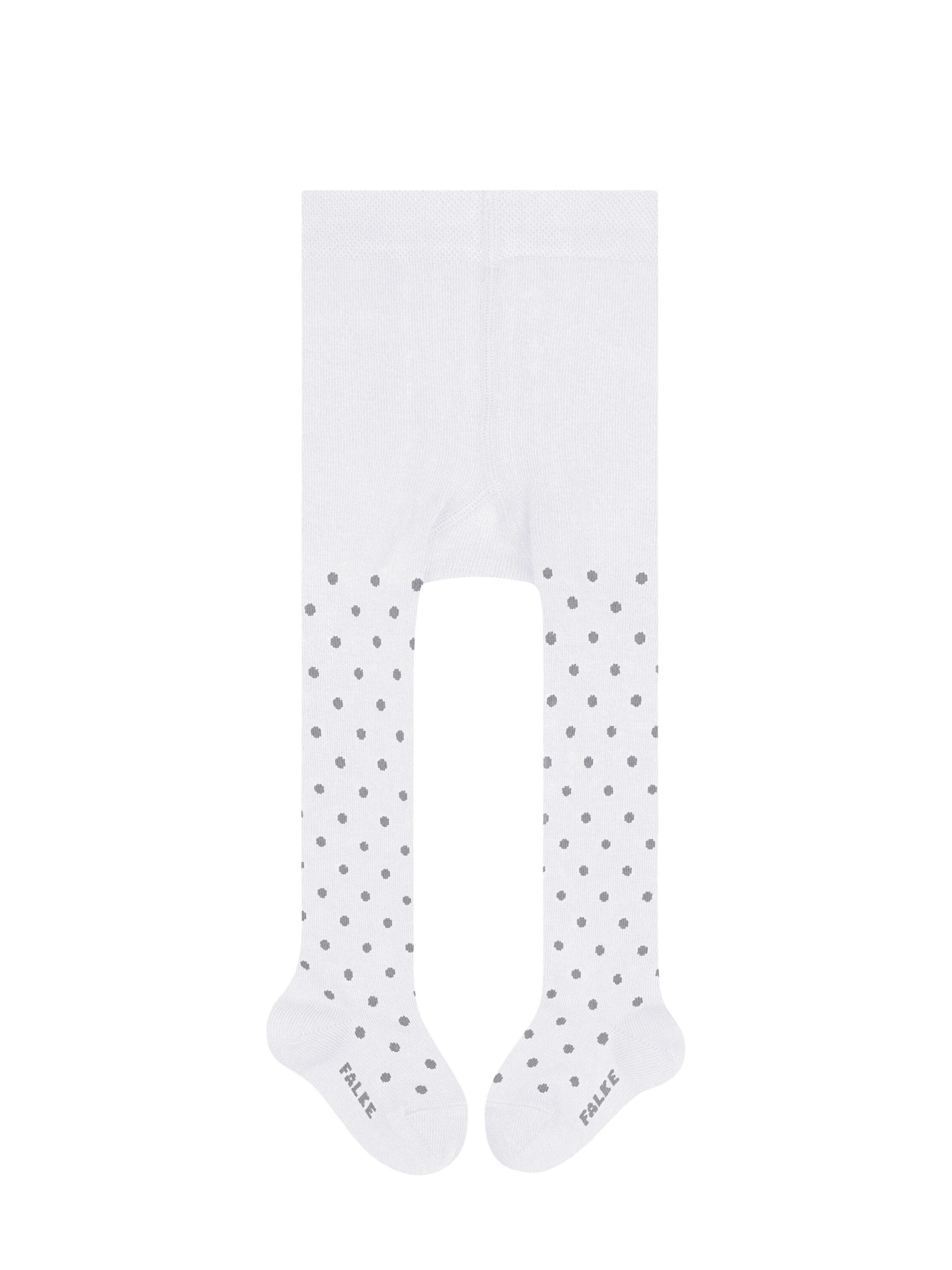 FALKE Tights 'Little Dot' in White: front
