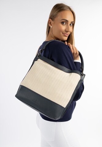 DreiMaster Maritim Shopper in Blauw