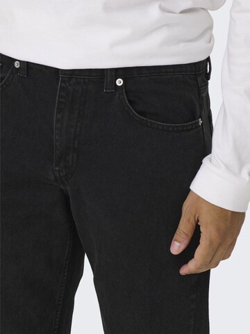 Only & Sons Regular Jeans in Black