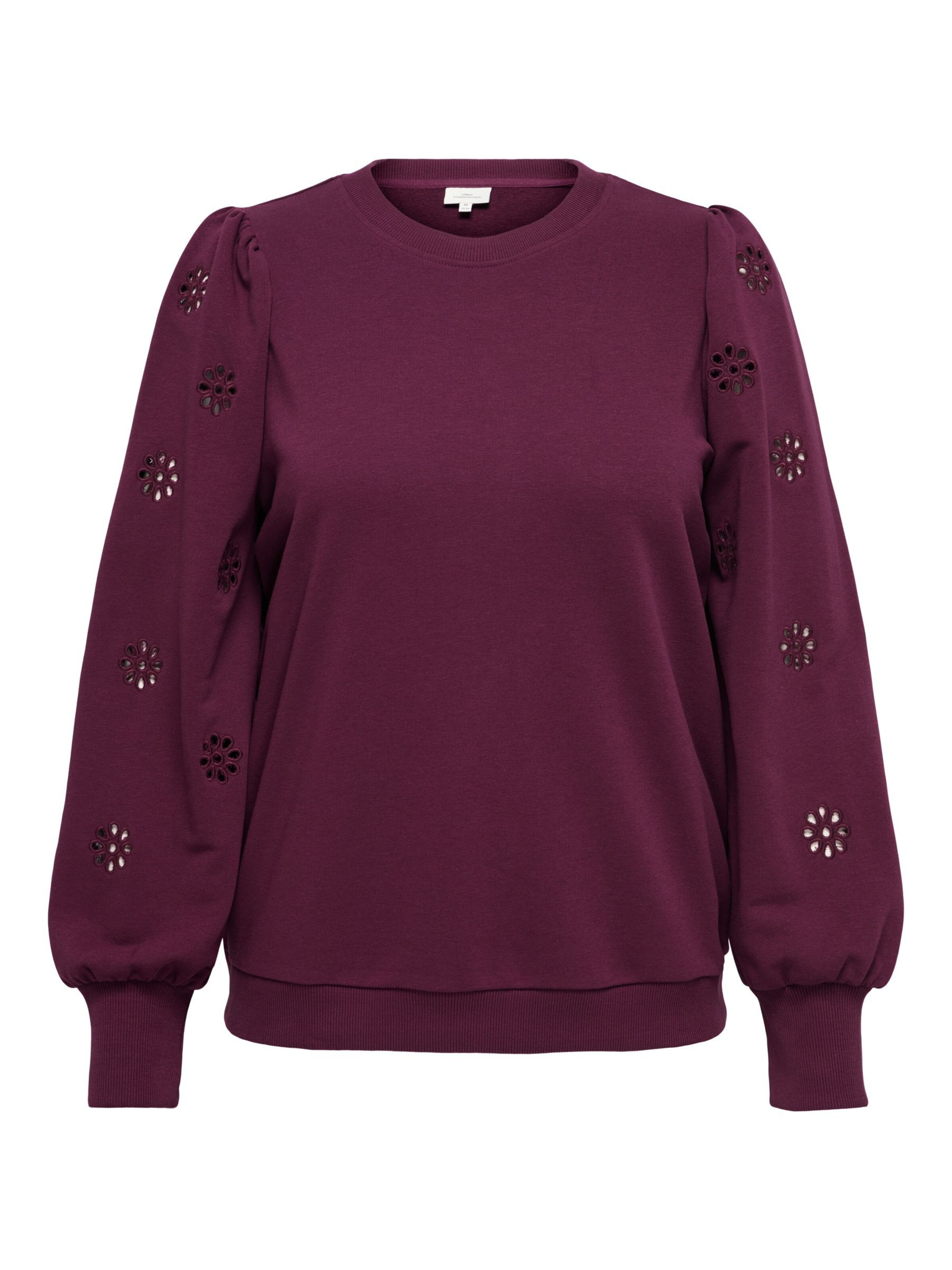 ONLY Carmakoma Sweatshirt 'CARFemme' in Rood: voorkant