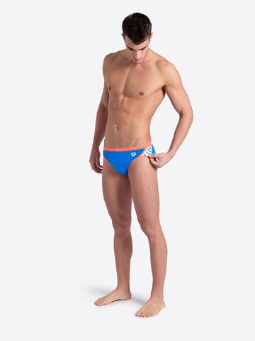 ARENA Athletic Swim Trunks 'ICONS' in Blue