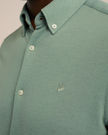 WE Fashion Slim fit Button Up Shirt in Green